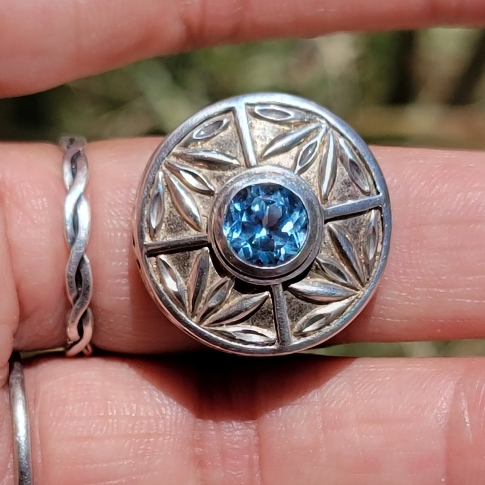 Exquisite Designer Solid 925 Sterling Silver Blue… - image 8